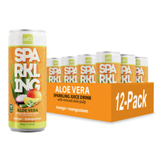 Load image into Gallery viewer, ALO Sparkling Mango &amp; Mangosteen Carbonated Aloe Vera Juice Drink | 330ml Pack of 12