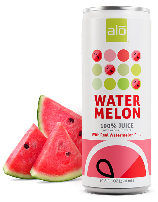 Watermelon Juice/100% Juice/12 pack of 10.8 FL OZ slim cans – The ALO Store