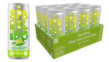 Load image into Gallery viewer, ALO Sparkling White Grape Carbonated Aloe Vera Juice Drink | 330ml, Pack of 12
