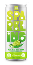 Load image into Gallery viewer, ALO Sparkling White Grape Carbonated Aloe Vera Juice Drink | 330ml, Pack of 12